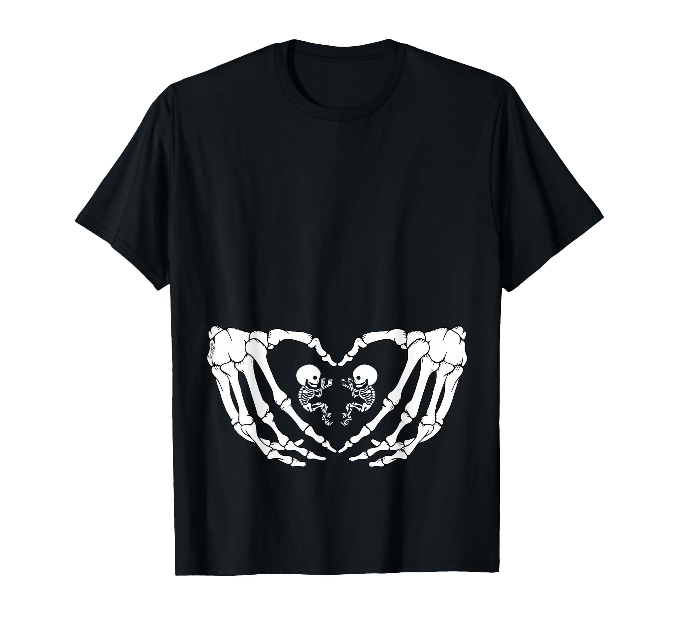 Halloween Xray Pregnancy Tops T-Shirt - Novelty Apparel for Adults - T-Shirt, Sweatshirt, Hoodie
