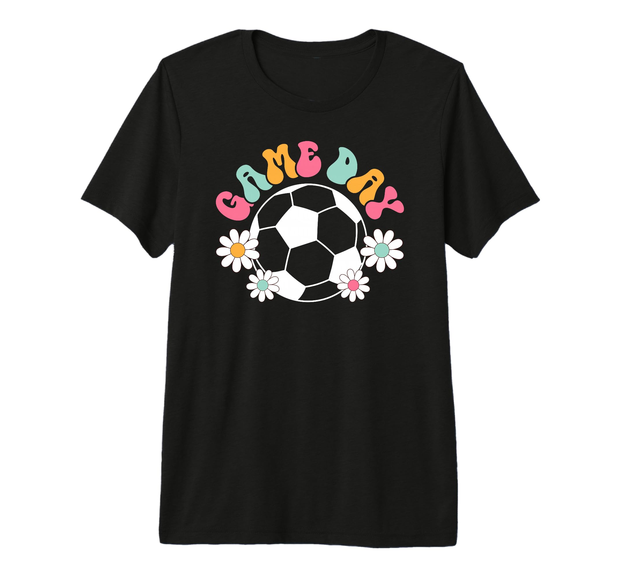 Soccer Game Day Groovy Game Day Soccer T-Shirt - Aesthetic Graphic Unisex - T-Shirt, Sweatshirt, Hoodie