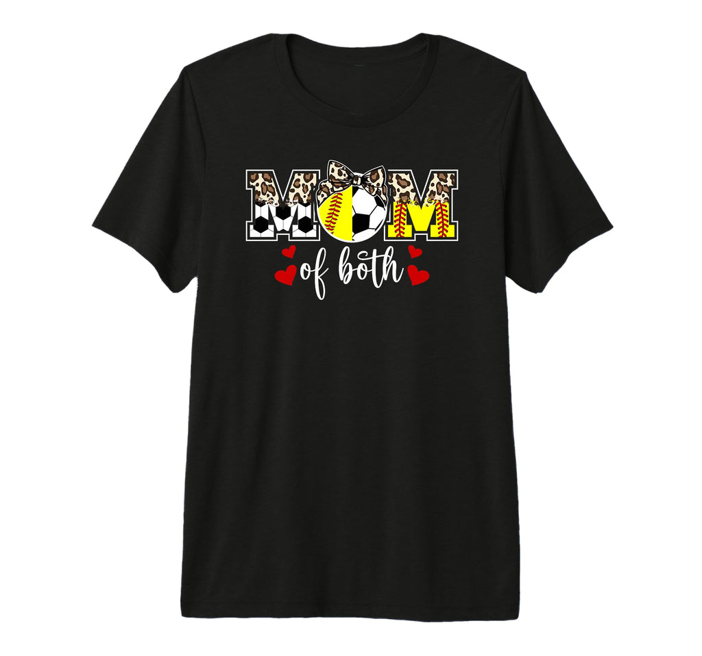 Mom Both Softball Soccer Mom Soccer T-Shirt - Trendy Graphic Men Women - T-Shirt, Sweatshirt, Hoodie