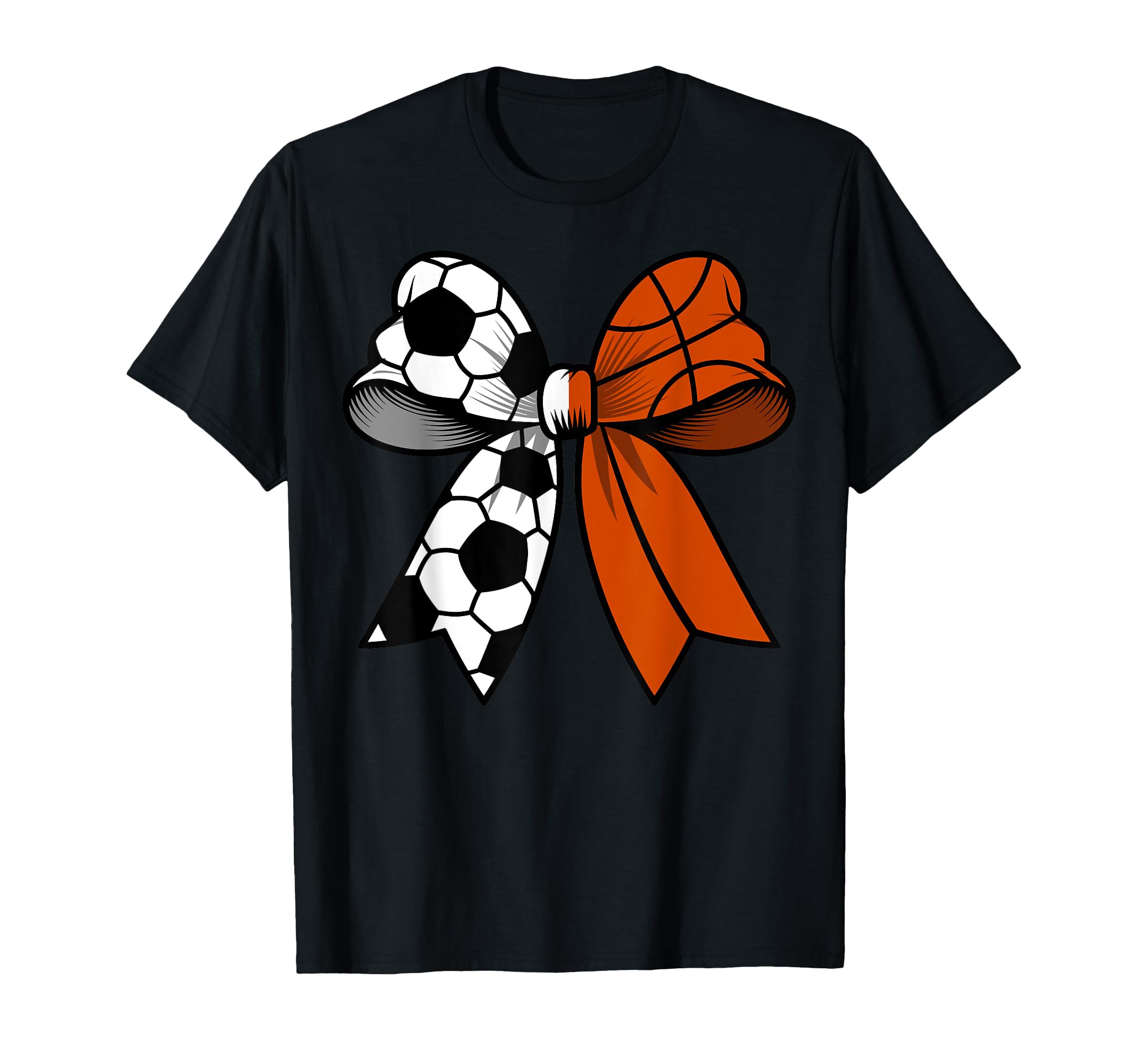 Soccer Basketball Coquette Bow Funny T-Shirt - Trendy Graphic Men Women - T-Shirt, Sweatshirt, Hoodie
