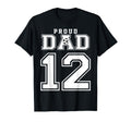 Number 12 Custom Proud Soccer Futbol T-Shirt - Novelty Apparel Men Women - T-Shirt, Sweatshirt, Hoodie