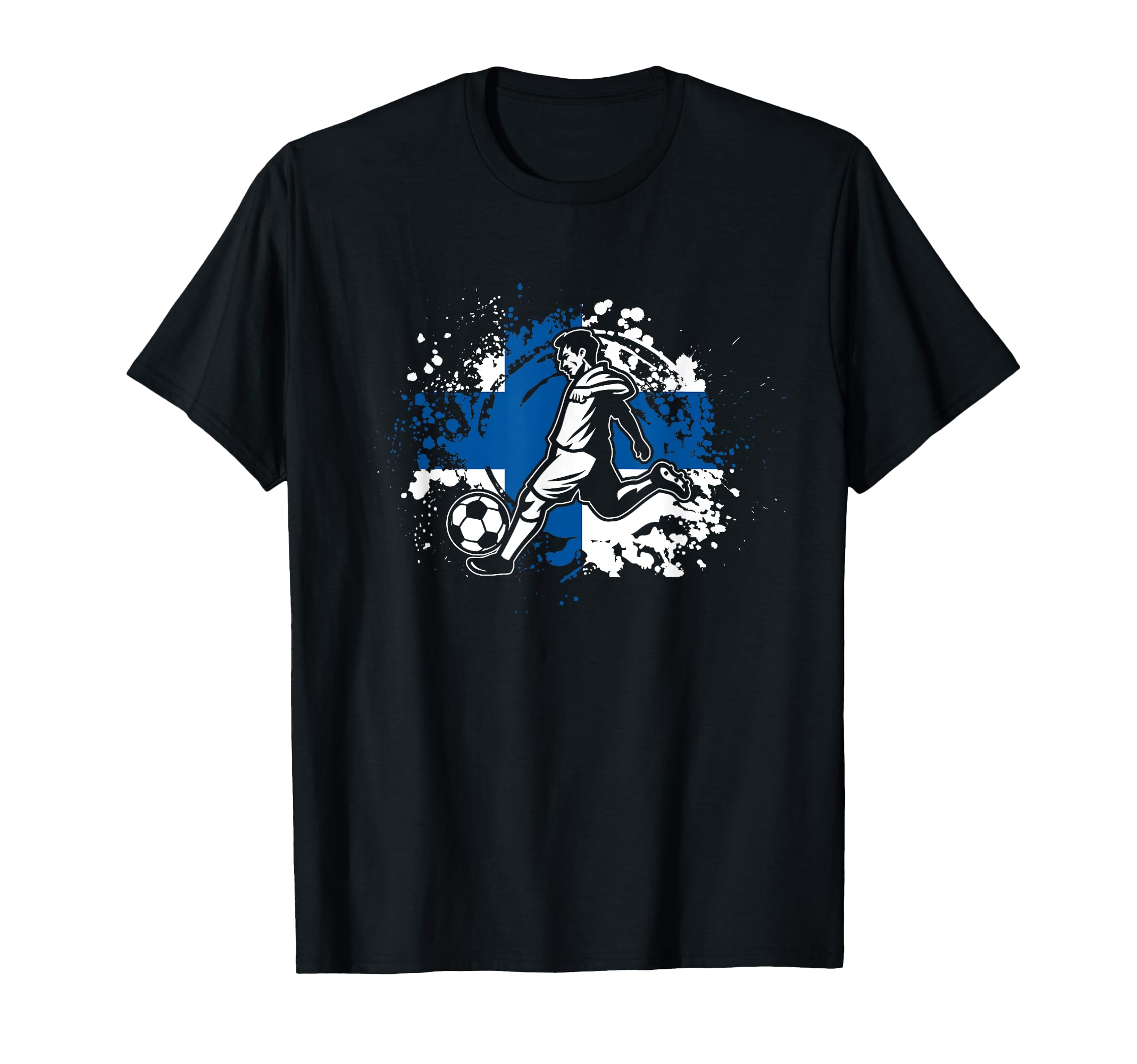 Finland Football Finnish Soccer T-Shirt - Custom Art Print Men Women - T-Shirt, Sweatshirt, Hoodie
