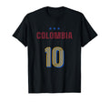 Colombia Soccer 10 Football Game Fan T-Shirt - Unique Graphic for Adults - T-Shirt, Sweatshirt, Hoodie