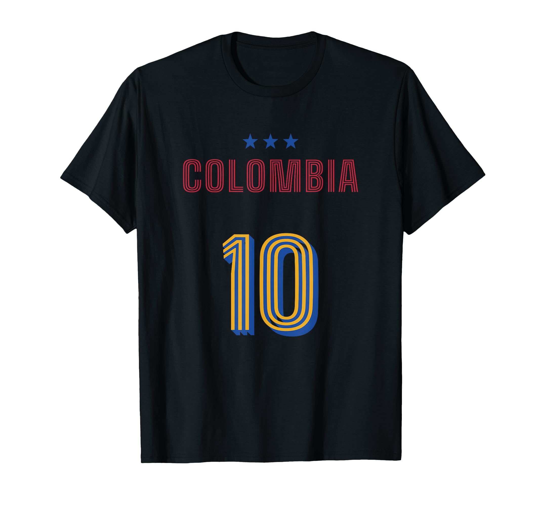 Colombia Soccer 10 Football Game Fan T-Shirt - Unique Graphic for Adults - T-Shirt, Sweatshirt, Hoodie