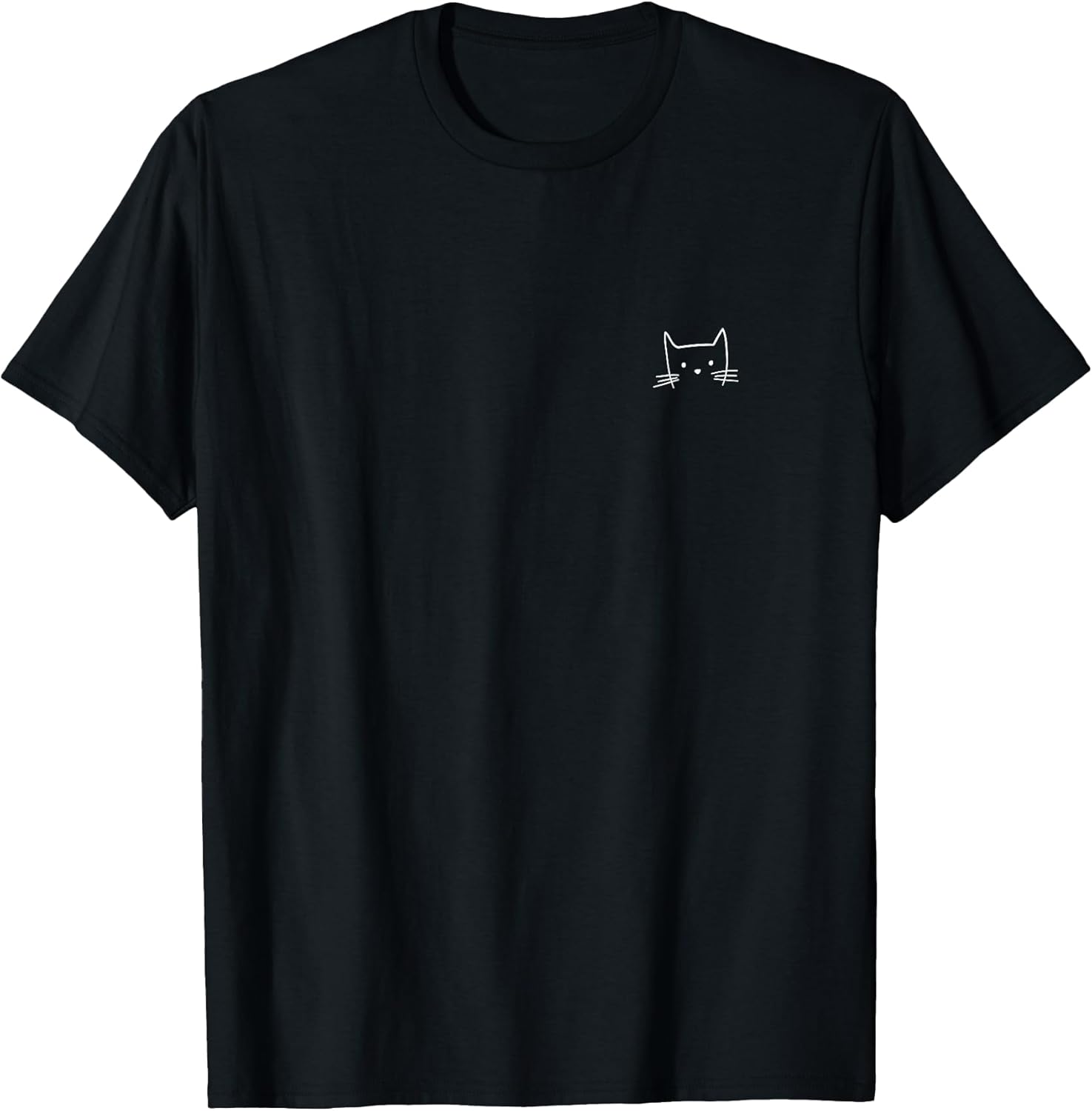 Small Cat Face Lover Funny Minimalist Subtle - Adult & Kids T-Shirts, Sweatshirts & Hoodies apparel design preview 1