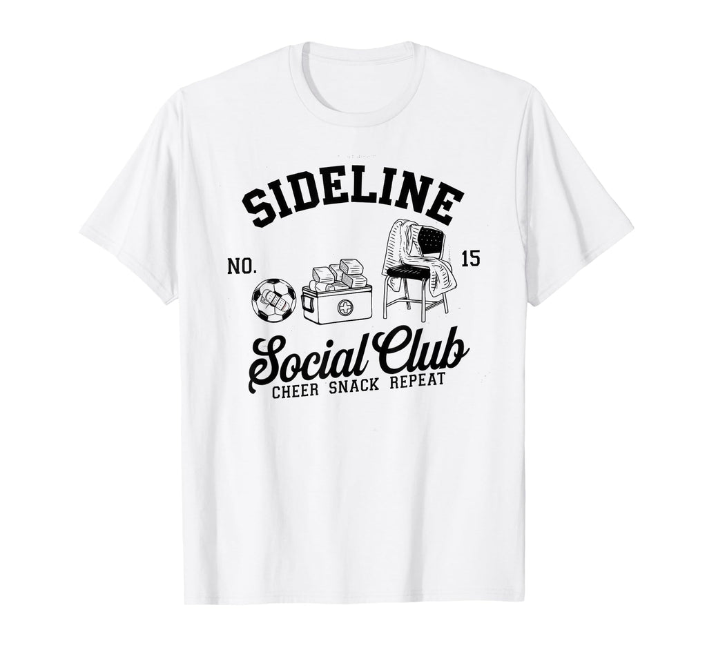 Sideline Social Club Soccer Mom Game Day T-Shirt - Trendy Graphic Men Women - T-Shirt, Sweatshirt, Hoodie