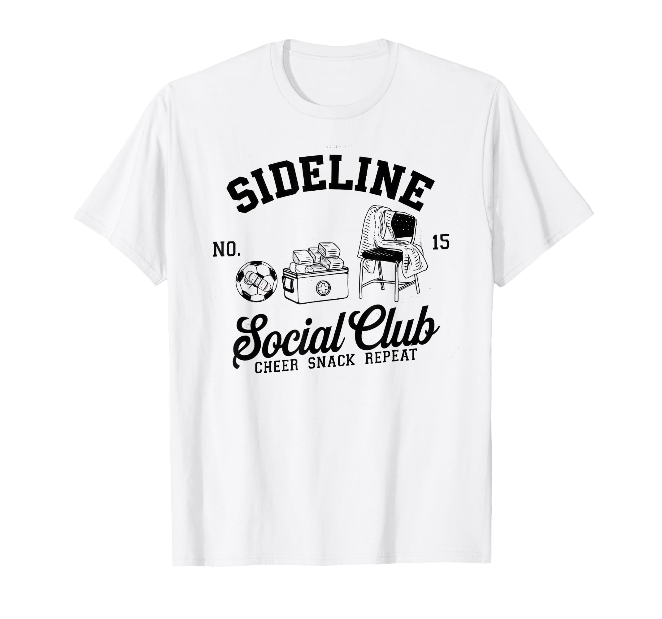 Sideline Social Club Soccer Mom Game Day T-Shirt - Trendy Graphic Men Women - T-Shirt, Sweatshirt, Hoodie