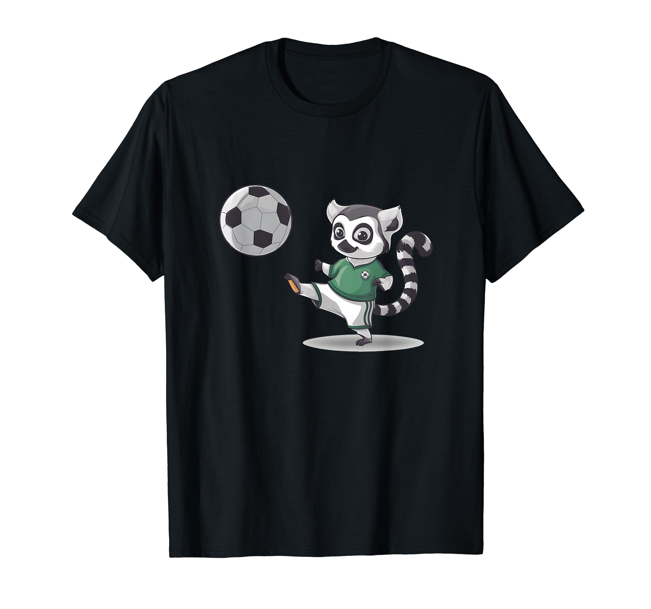 Ringtail Lemur Playing Soccer T-Shirt - Graphic Print Unisex - T-Shirt, Sweatshirt, Hoodie
