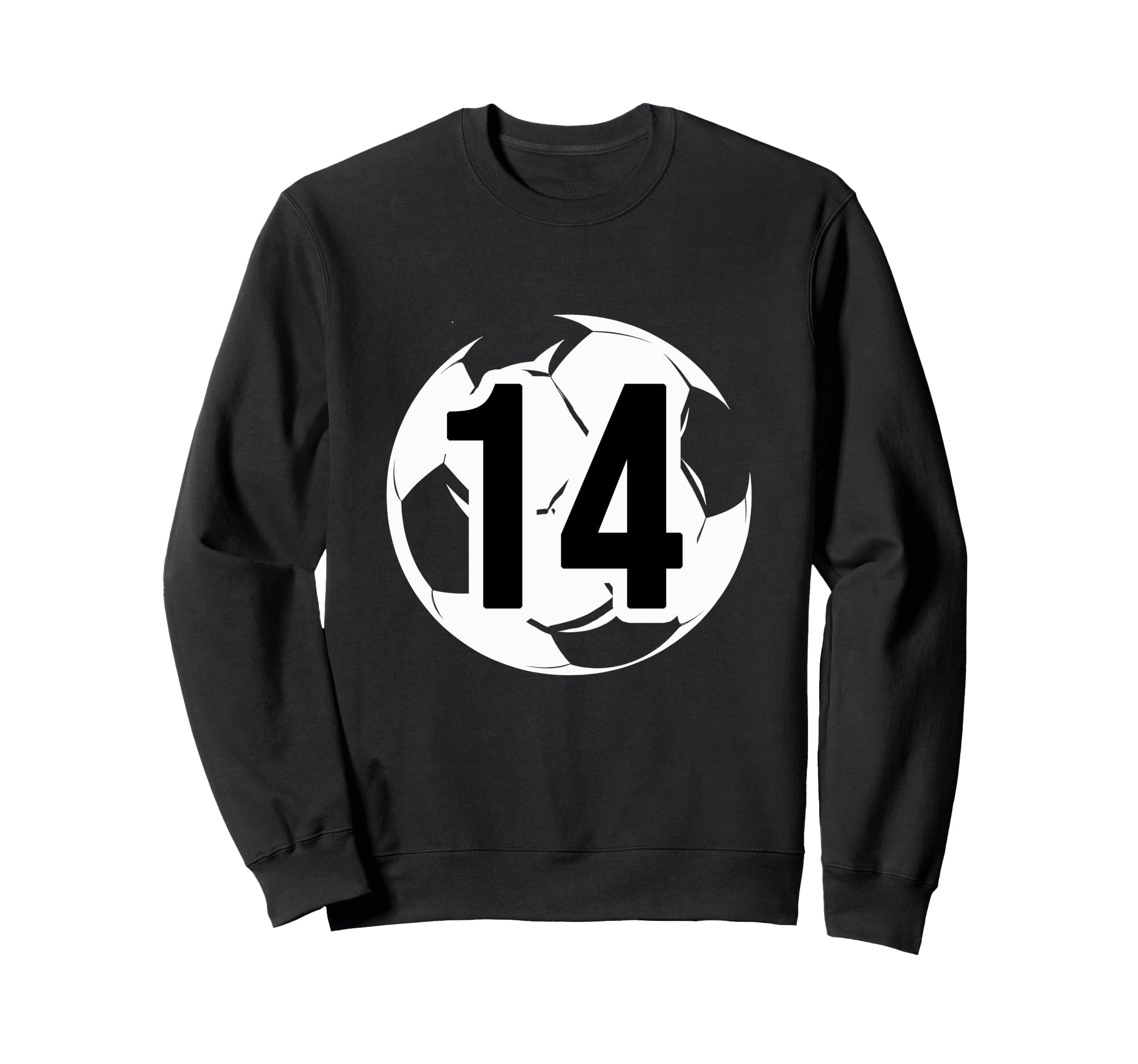 14 Soccer Birthday Gift Soccer Fan Sweatshirt - Minimalist Print Men Women - T-Shirt, Sweatshirt, Hoodie