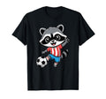 Raccoon Playing Soccer Raccoon T-Shirt - Aesthetic Graphic for Adults - T-Shirt, Sweatshirt, Hoodie