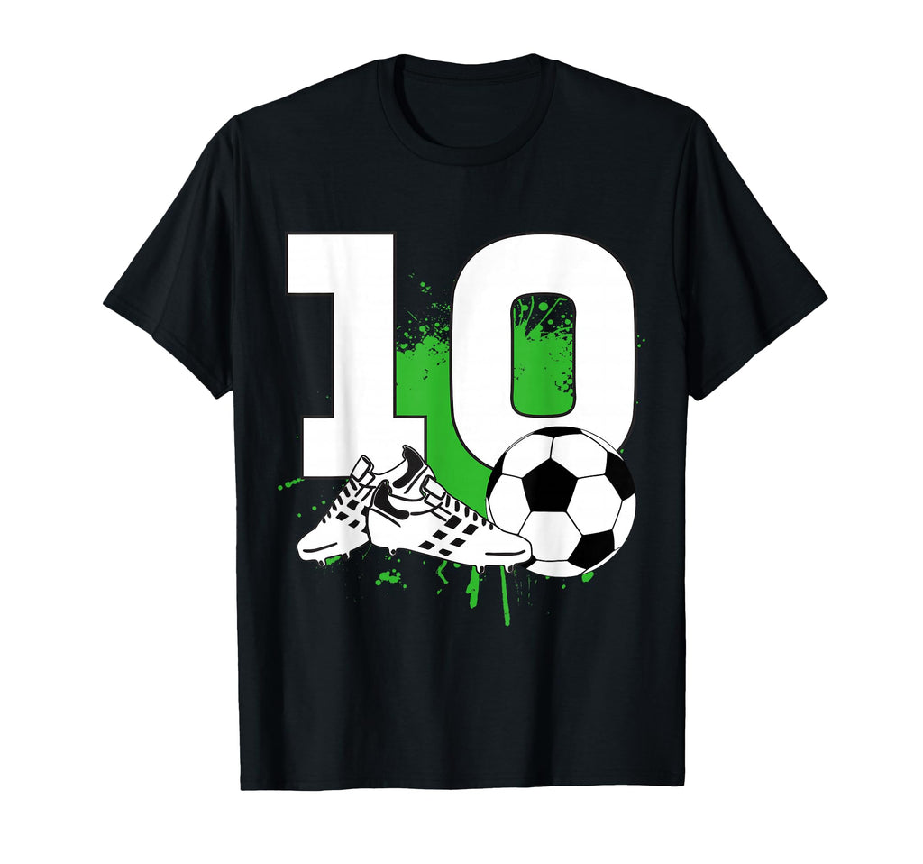 10Th Birthday 10 Years Soccer T-Shirt - Custom Art Print Men Women - T-Shirt, Sweatshirt, Hoodie