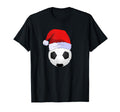 Soccer Ball Santa Hat Funny T-Shirt - Trendy Graphic Men Women - T-Shirt, Sweatshirt, Hoodie