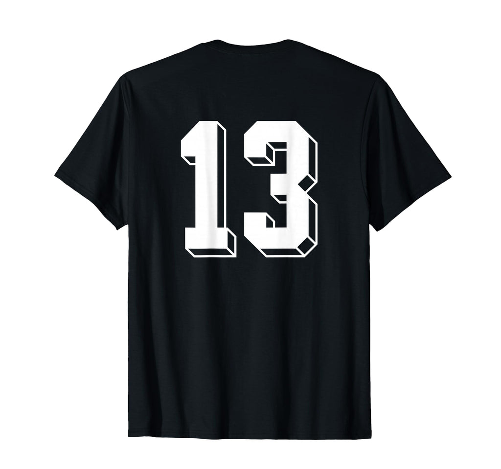 Number 13 Backside 80S 90S Team T-Shirt - Aesthetic Graphic Men Women - T-Shirt, Sweatshirt, Hoodie