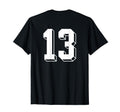 Number 13 Backside 80S 90S Team T-Shirt - Aesthetic Graphic Men Women - T-Shirt, Sweatshirt, Hoodie