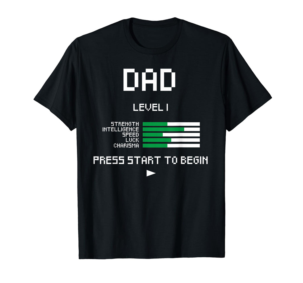 Dad Level 1 Funny Fathers Day New T-Shirt - Minimalist Print for Adults - T-Shirt, Sweatshirt, Hoodie