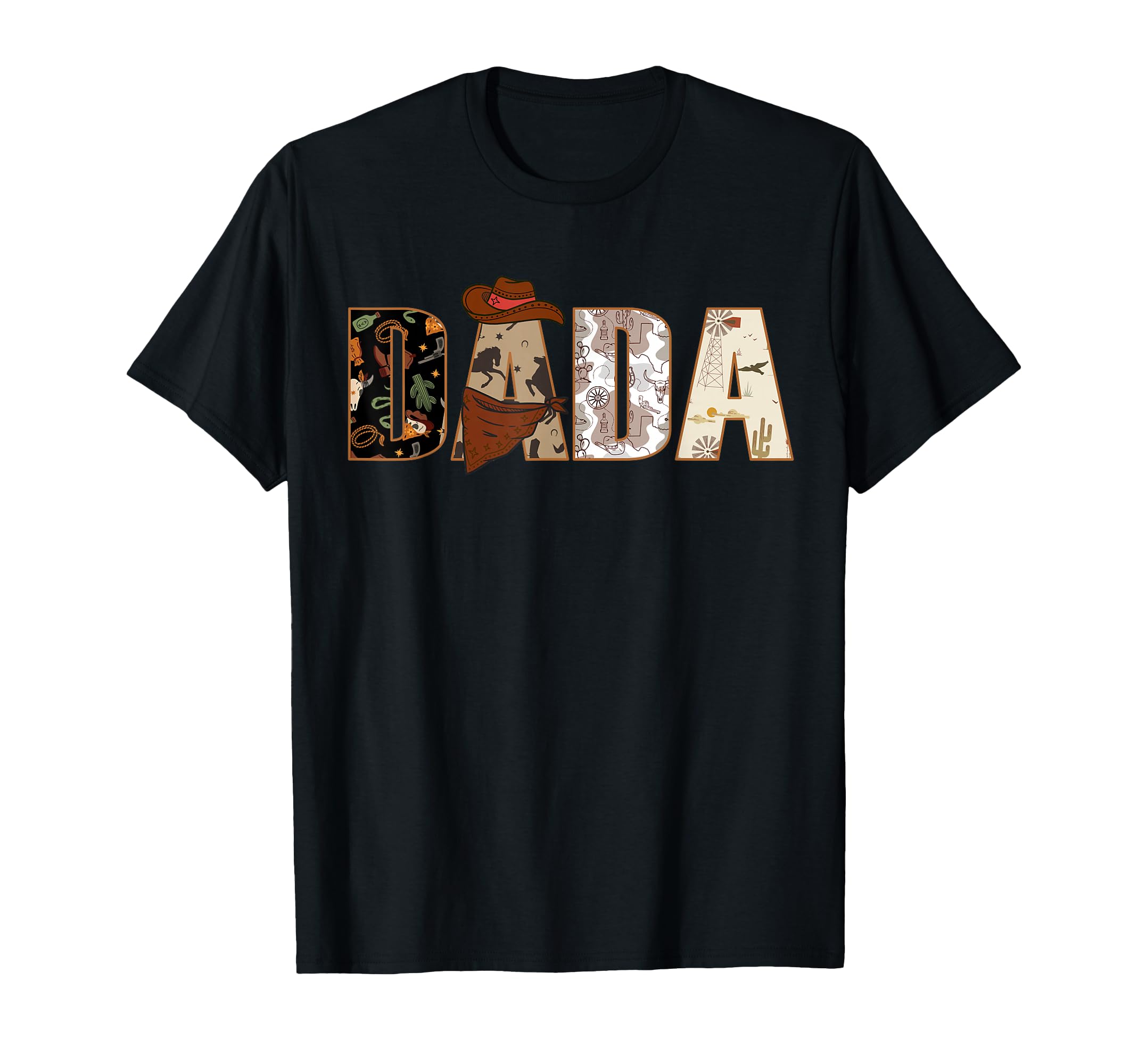 Dada Cowboy Western Dads First Rodeo T-Shirt - Fun Novelty Design Unisex - T-Shirt, Sweatshirt, Hoodie