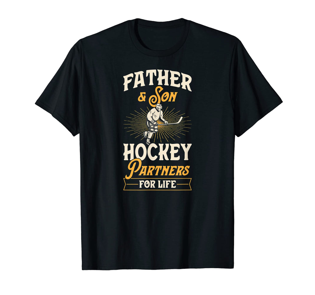 Father And Son Hockey Partners Life T-Shirt - Trendy Graphic for Adults - T-Shirt, Sweatshirt, Hoodie