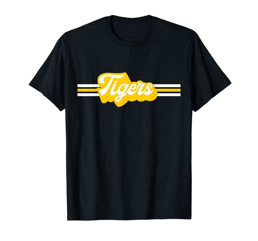 Tigers Mascot School Spirit Tiger T-Shirt - Custom Art Print for Adults - T-Shirt, Sweatshirt, Hoodie