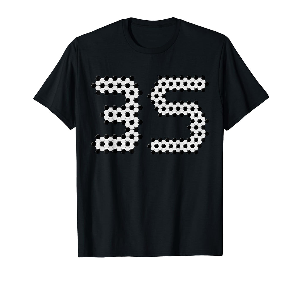 Fun 35Th Birthday Soccer Themed 35 T-Shirt - Fun Novelty Design Men Women - T-Shirt, Sweatshirt, Hoodie