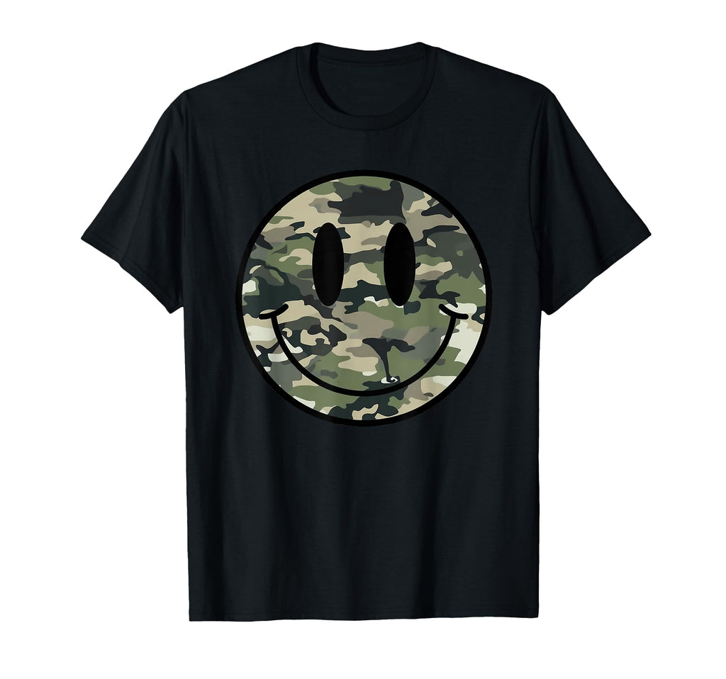 Funny Face Patriotic American T-Shirt - Fun Novelty Design for Adults - T-Shirt, Sweatshirt, Hoodie