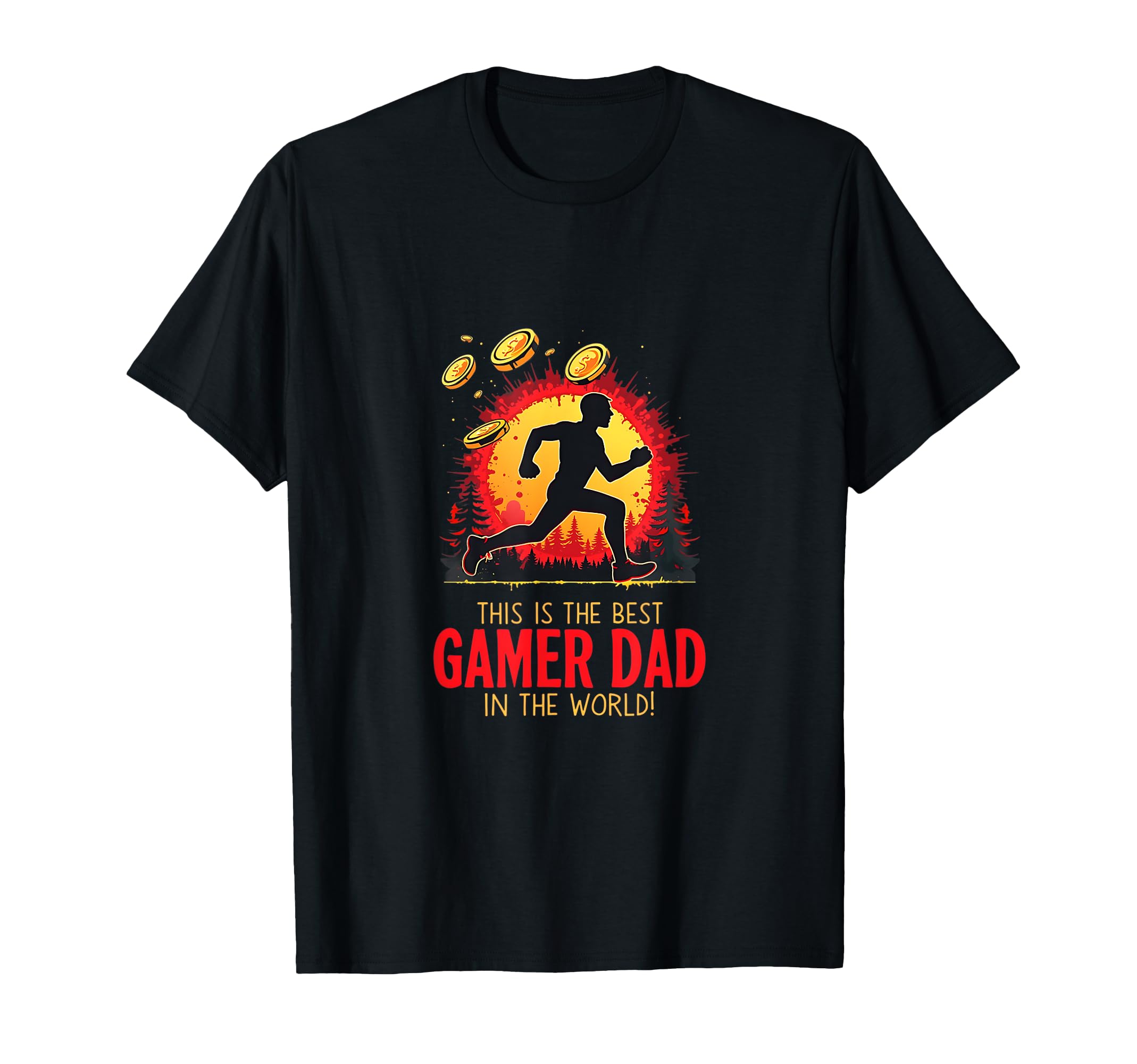 This Is Best Gamer Dad World T-Shirt - Novelty Apparel Unisex - T-Shirt, Sweatshirt, Hoodie