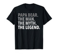 Mens Papa Bear Myth Legend Dad Grandpa T-Shirt - Graphic Print for Adults - T-Shirt, Sweatshirt, Hoodie