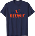 Detroit Baseball Vintage Minimalist Retro Lover - Adult & Kids T-Shirts, Sweatshirts & Hoodies apparel design preview 1