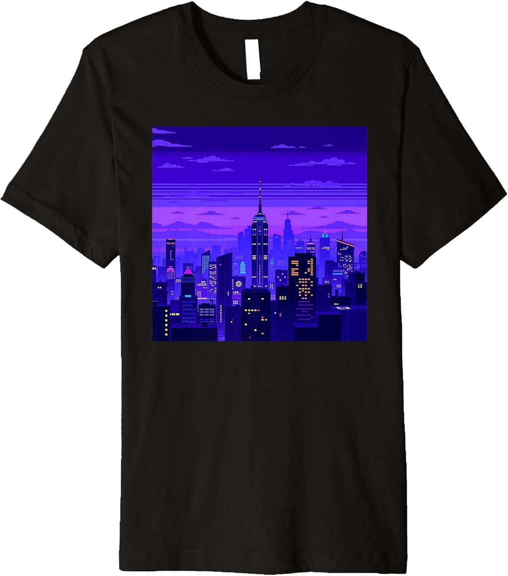 Vaporwave Retro Gaming Pixel Art Premium - Adult & Kids T-Shirts, Sweatshirts & Hoodies apparel design preview 1