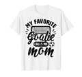 My Favorite Goalie Calls Me Mom Soccer T-Shirt - Minimalist Print Unisex - T-Shirt, Sweatshirt, Hoodie