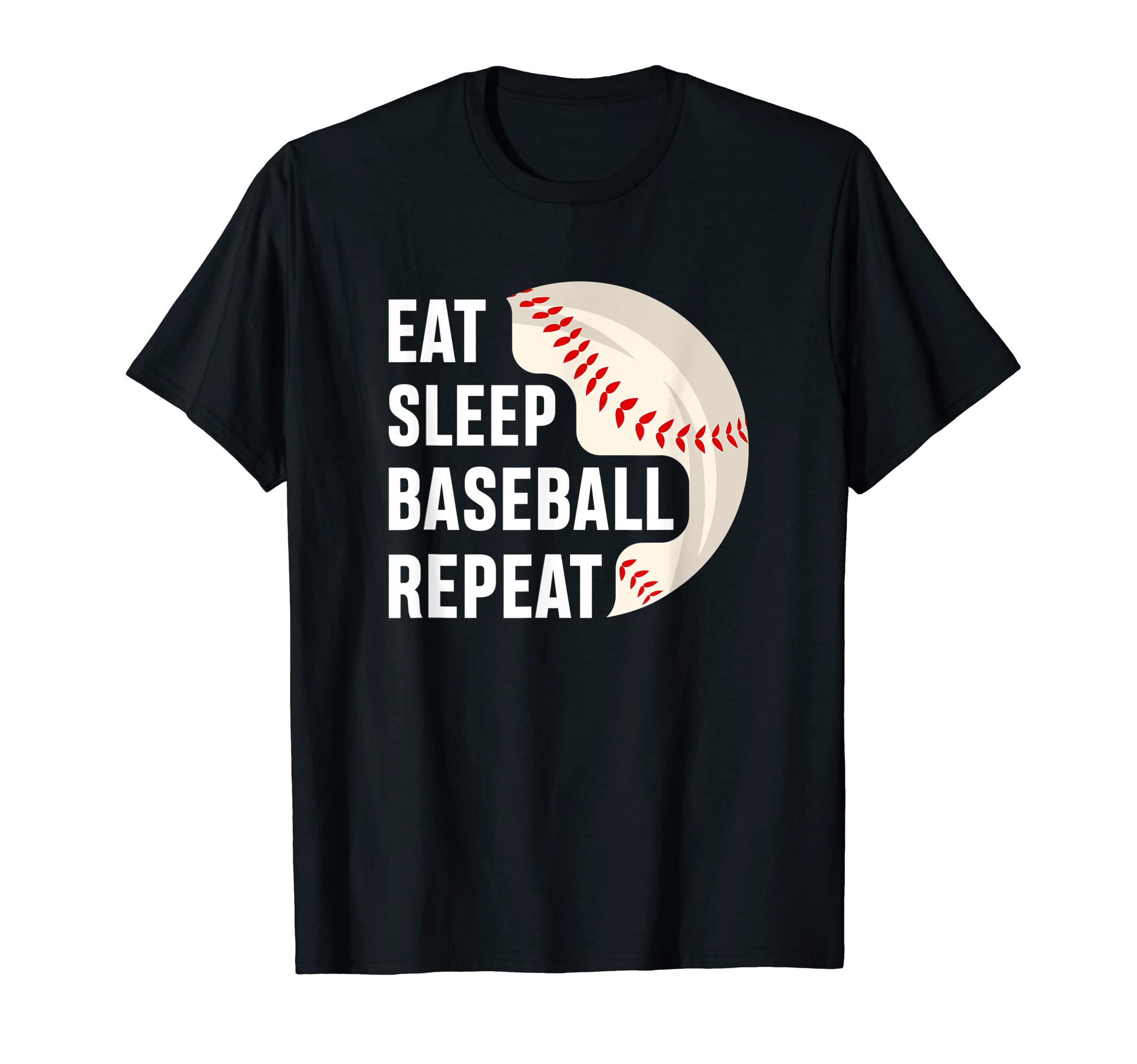 Funny Baseball Patriotic Eat Sleep T-Shirt - Fun Novelty Design Unisex - T-Shirt, Sweatshirt, Hoodie