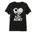 Ball Aunt Heart Funny Soccer Volleyball T-Shirt - Trendy Graphic Unisex - T-Shirt, Sweatshirt, Hoodie