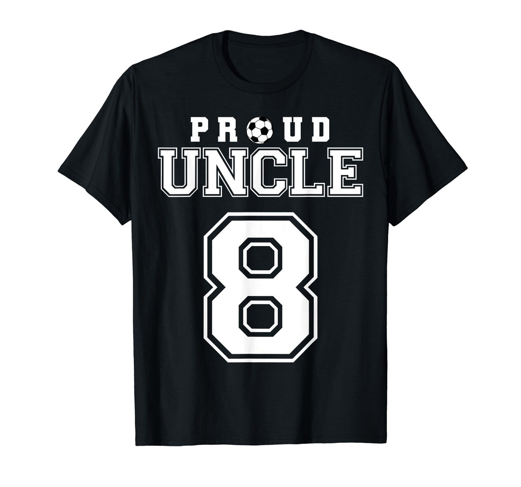 Number 8 Custom Proud Soccer Futbol T-Shirt - Minimalist Print Unisex - T-Shirt, Sweatshirt, Hoodie