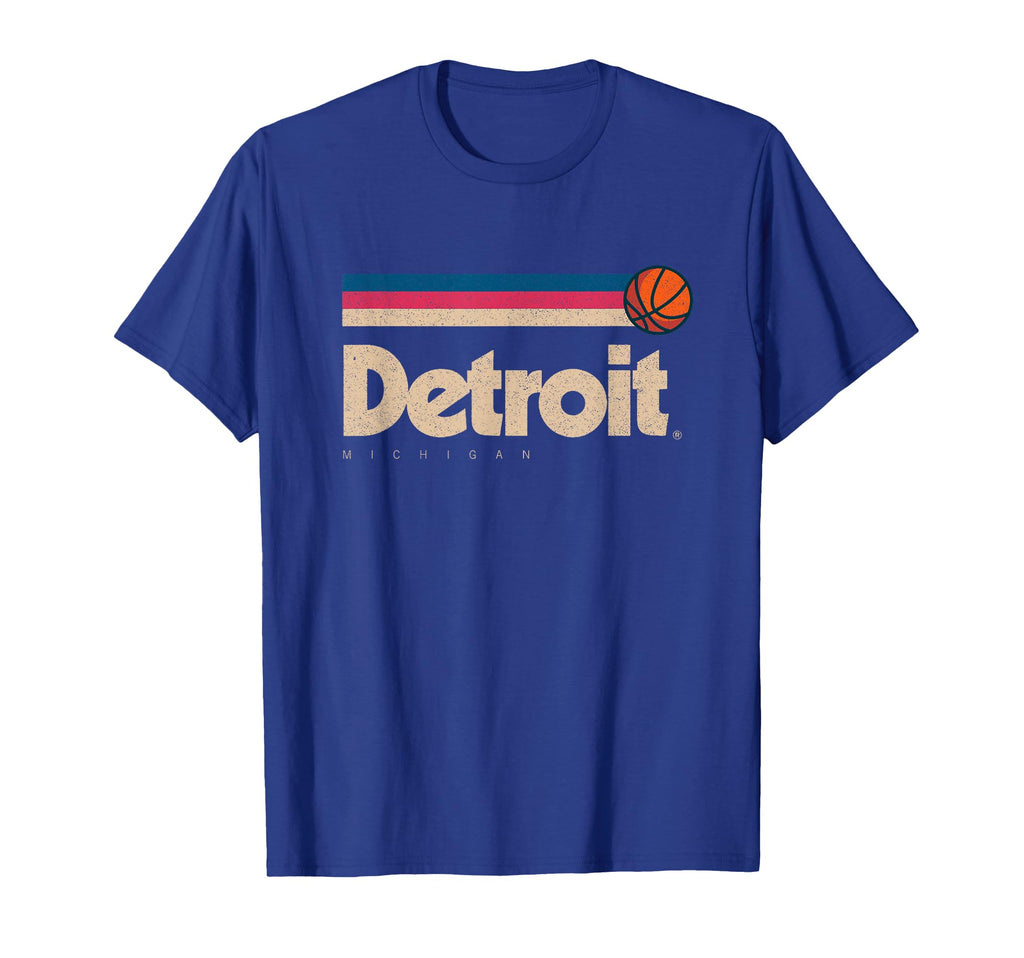 Blue Detroit Basketball B Ball City T-Shirt - Aesthetic Graphic Unisex - T-Shirt, Sweatshirt, Hoodie