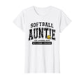 Softball Auntie Matching Aunt Loud T-Shirt - Unique Graphic for Adults - T-Shirt, Sweatshirt, Hoodie
