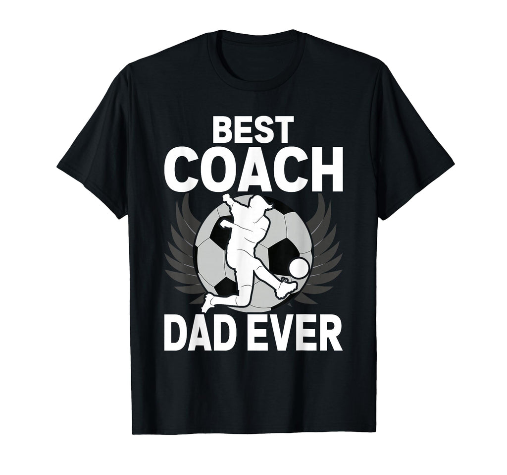 Coach Dad Soccer Daddy Papa Fathers Day T-Shirt - Graphic Print Men Women - T-Shirt, Sweatshirt, Hoodie