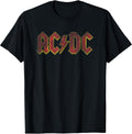 Official AC/DC Distressed Red Logo Band Vintage Roll - Adult & Kids T-Shirts, Sweatshirts & Hoodies apparel design preview 1
