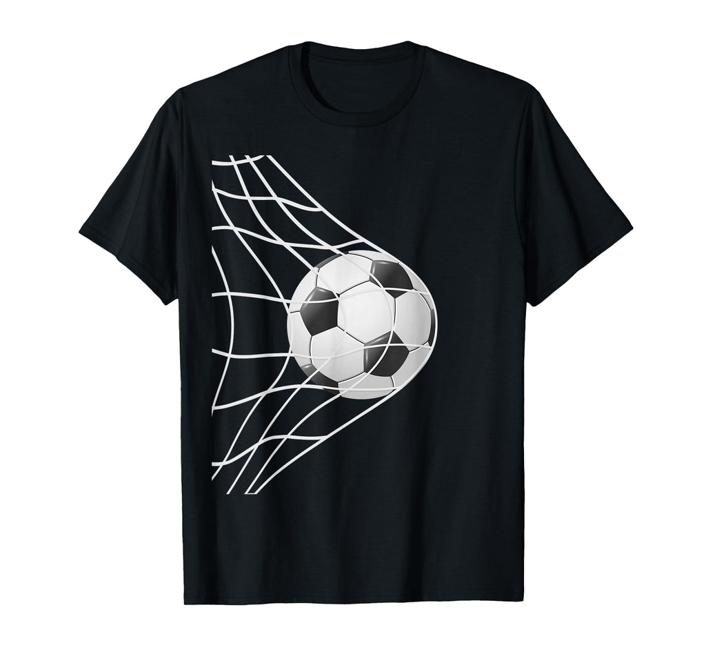Winning Goal Soccer Ball Inside Net T-Shirt - Minimalist Print for Adults - T-Shirt, Sweatshirt, Hoodie
