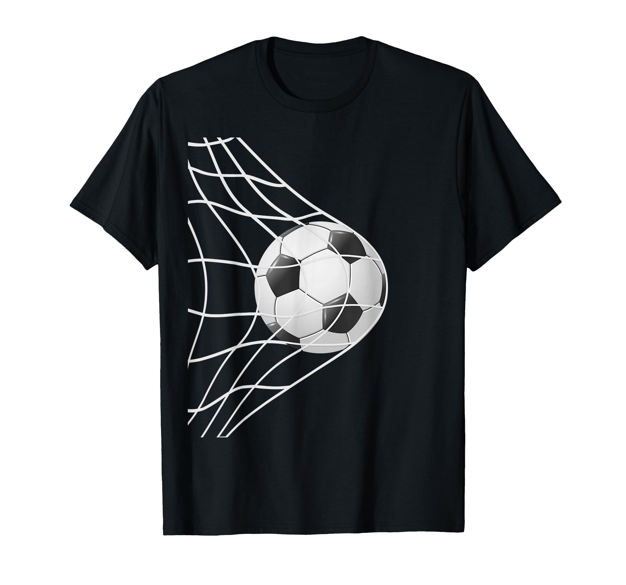 Winning Goal Soccer Ball Inside Net T-Shirt - Minimalist Print for Adults - T-Shirt, Sweatshirt, Hoodie