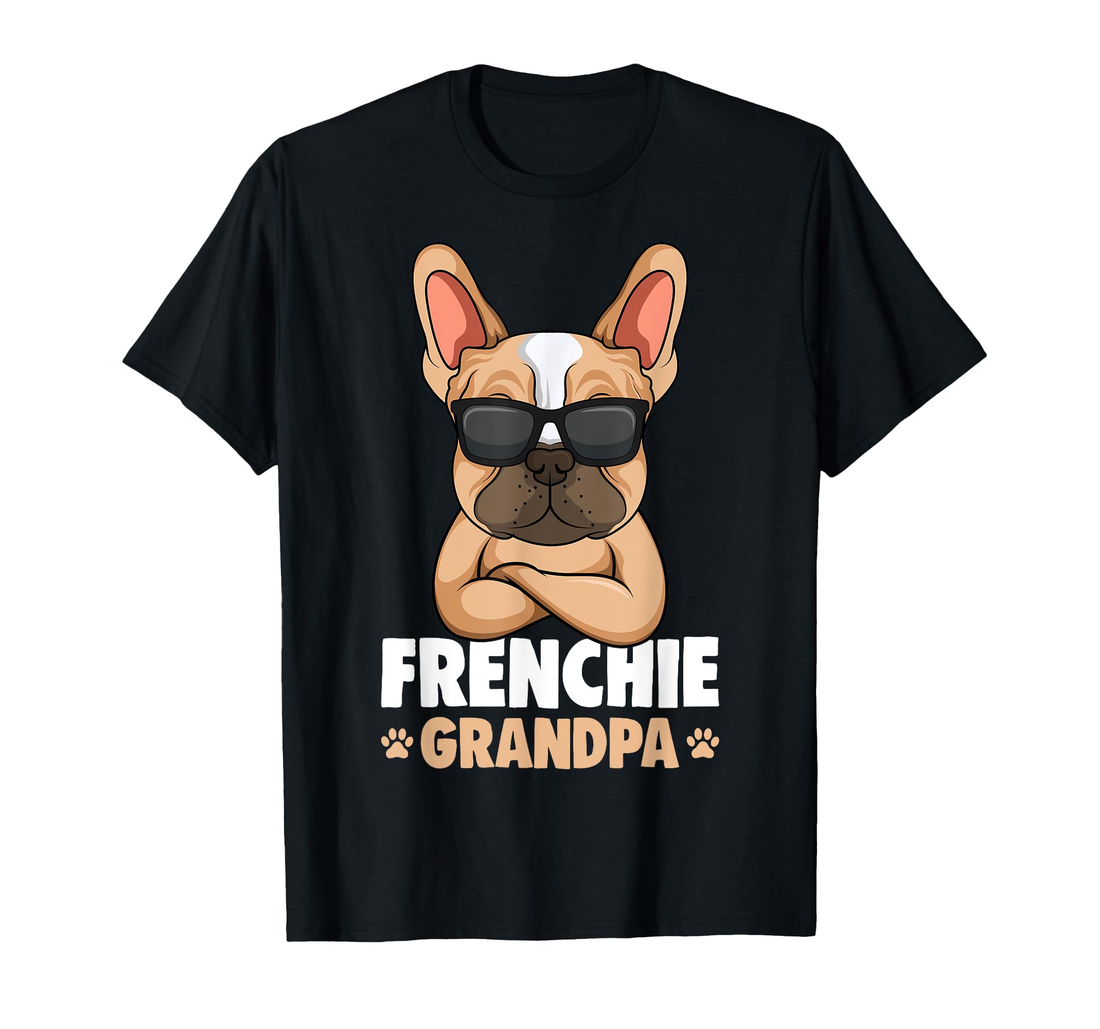 French Bulldog Grandpa Frenchie Dog T-Shirt - Unique Graphic Unisex - T-Shirt, Sweatshirt, Hoodie