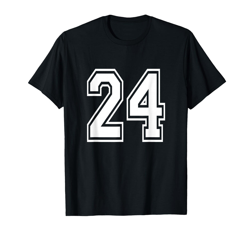 Number 24 Birthday Varsity Sports T-Shirt - Casual Everyday Wear Men Women - T-Shirt, Sweatshirt, Hoodie