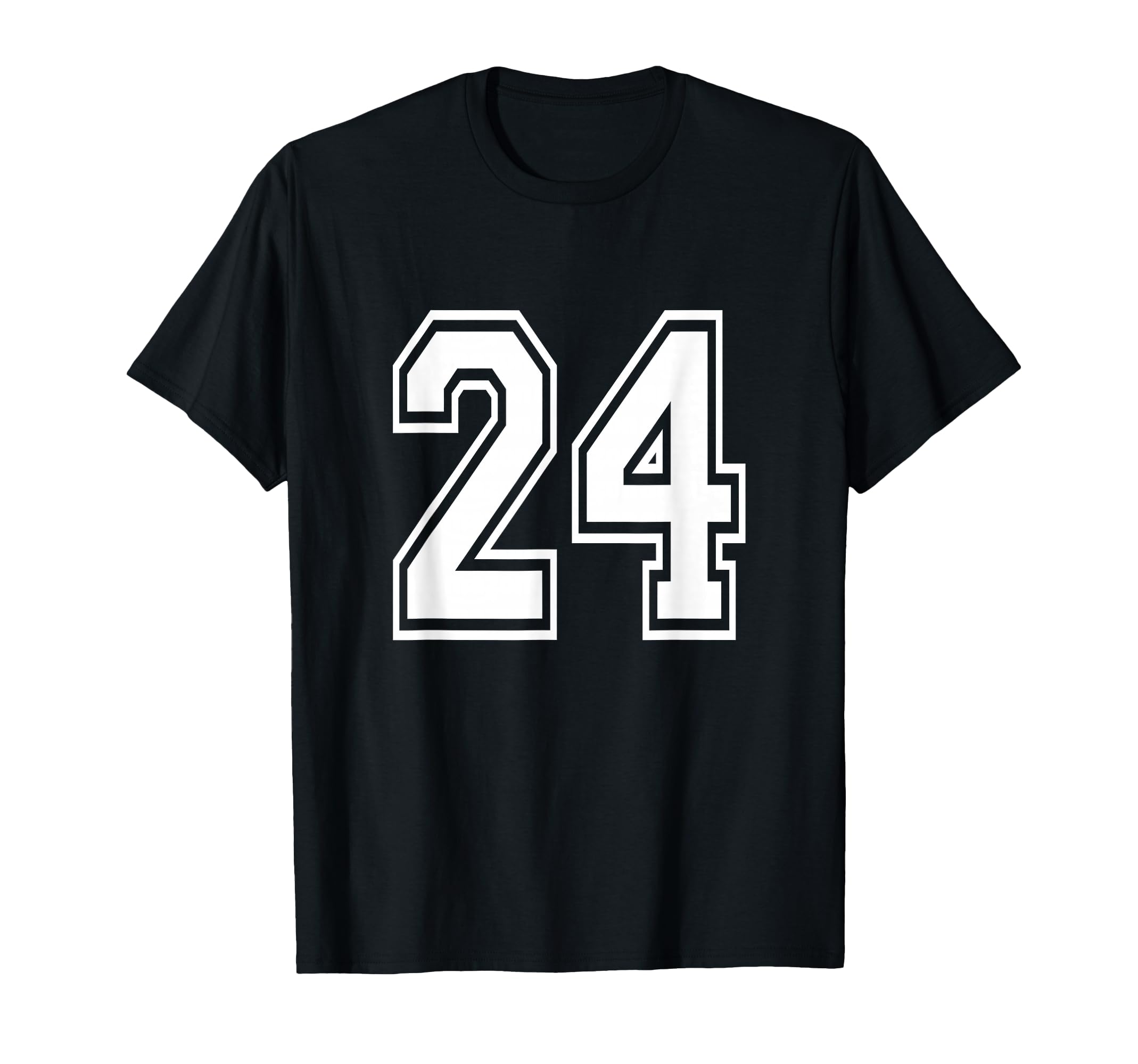 Number 24 Birthday Varsity Sports T-Shirt - Casual Everyday Wear Men Women - T-Shirt, Sweatshirt, Hoodie