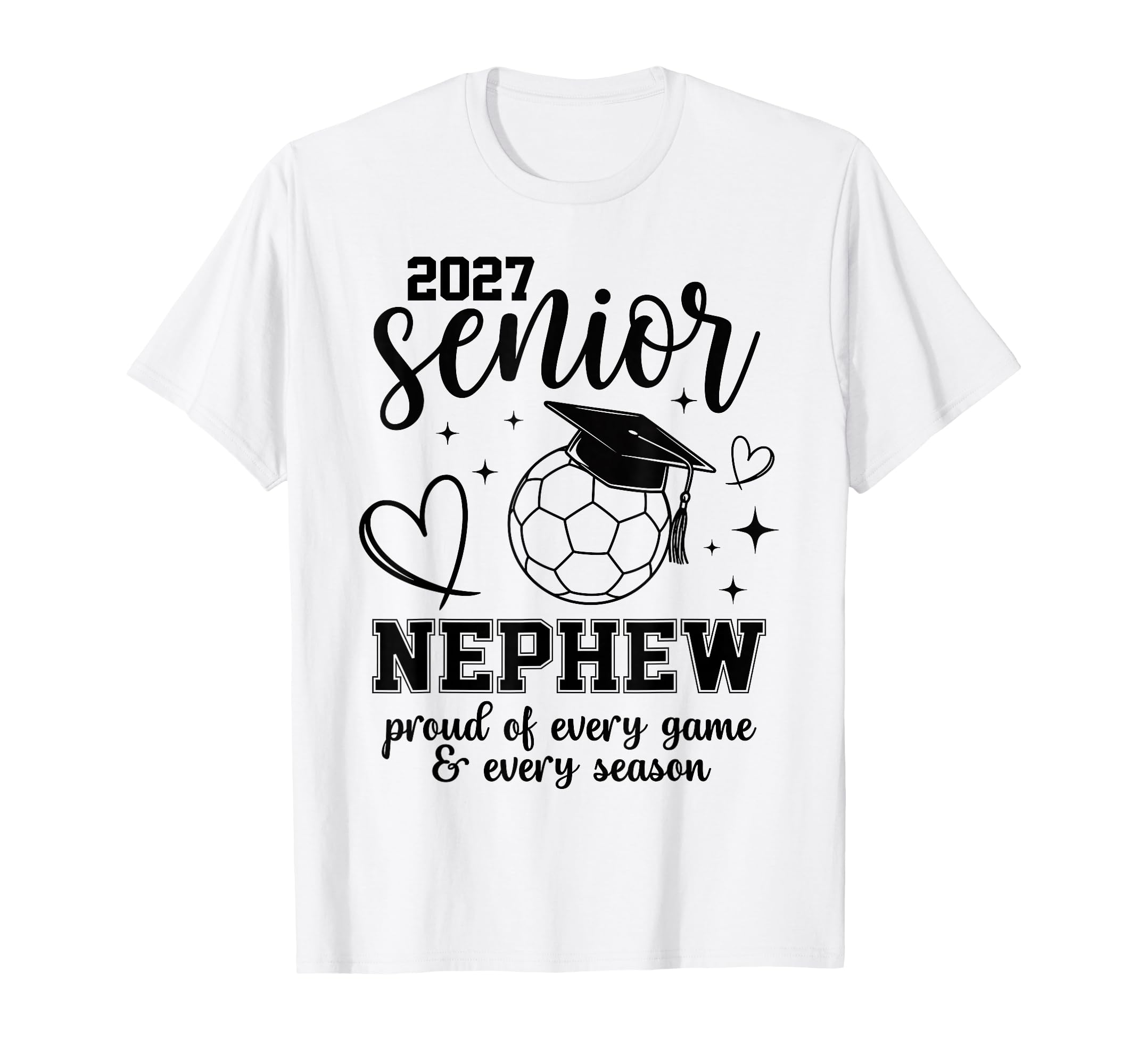 2027 Senior Soccer Nephew Proud Family T-Shirt - Graphic Print Unisex - T-Shirt, Sweatshirt, Hoodie