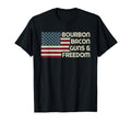 Bourbon Bacon Guns Freedom Usa American T-Shirt - Trendy Graphic Men Women - T-Shirt, Sweatshirt, Hoodie