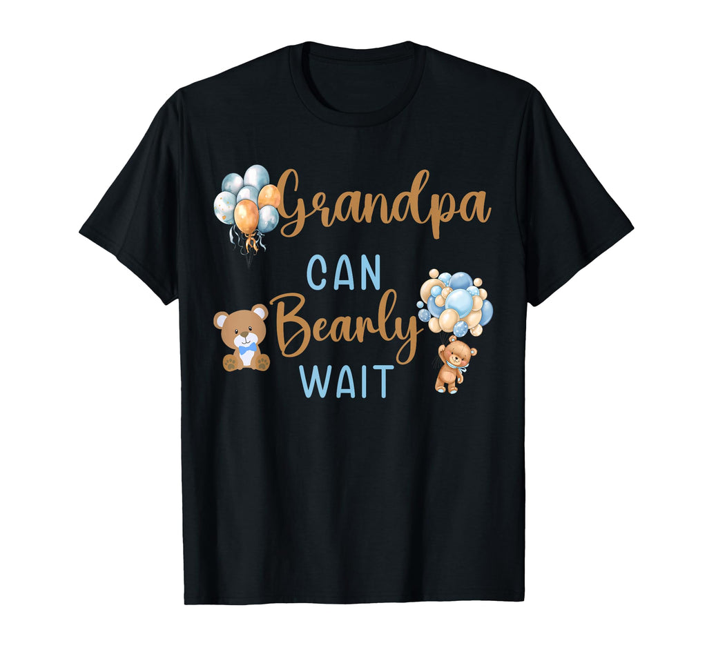 Grandpa Can Bearly Wait Gender T-Shirt - Custom Art Print for Adults - T-Shirt, Sweatshirt, Hoodie