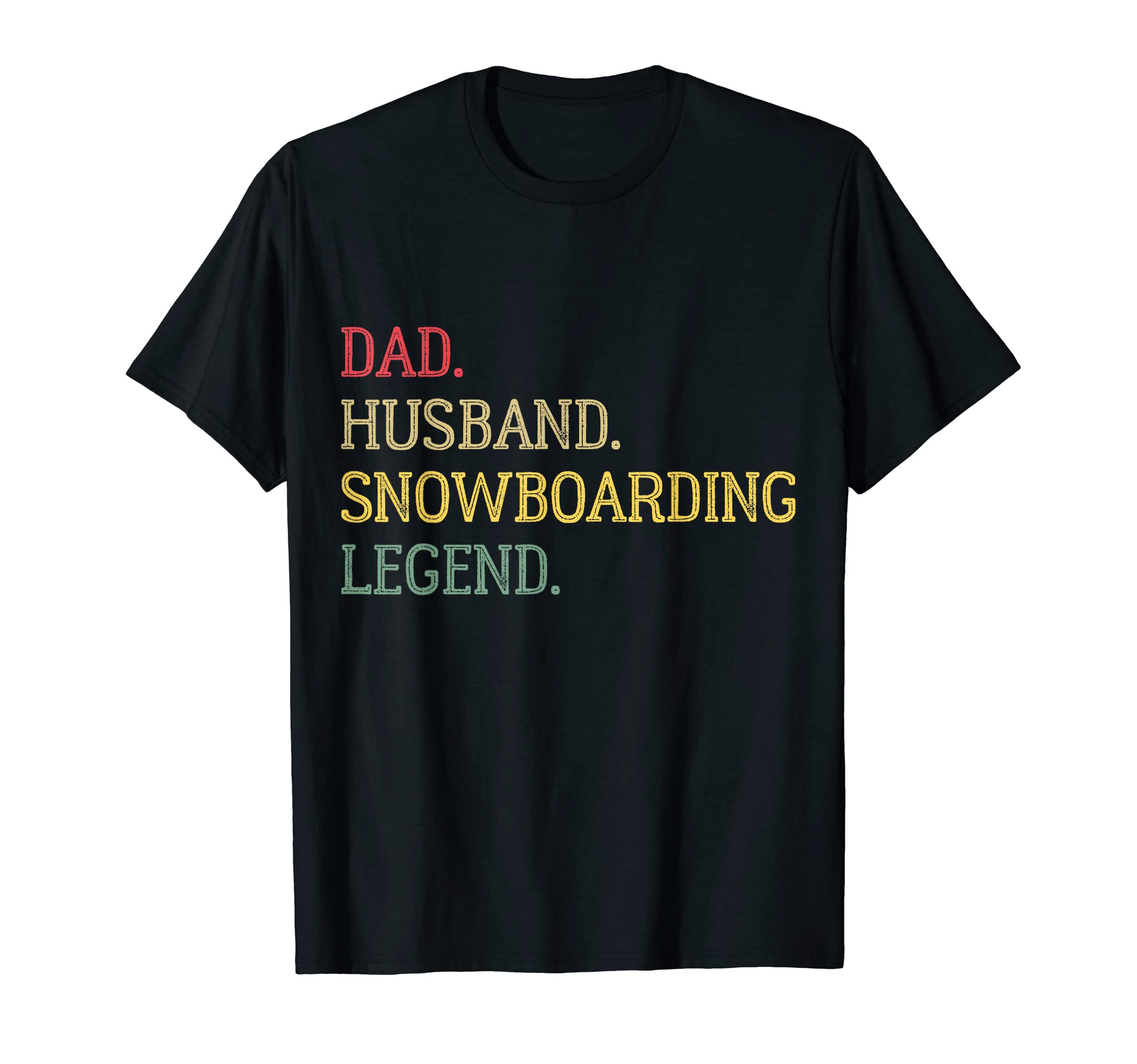 Dad Husband Snowboarding Legend T-Shirt - Minimalist Print Men Women - T-Shirt, Sweatshirt, Hoodie