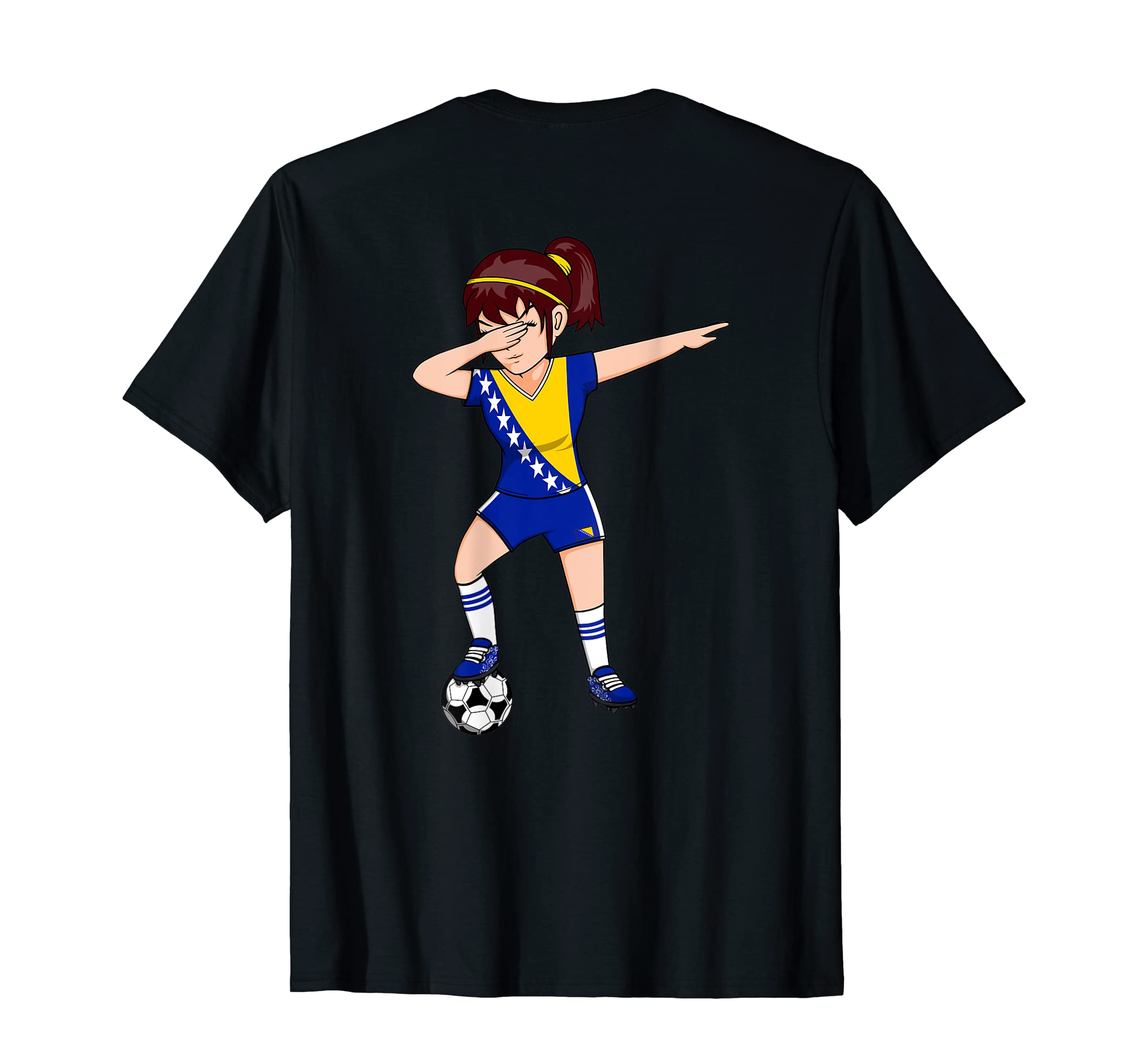 Dabbing Soccer Bosnia Herzegovina T-Shirt - Novelty Apparel Men Women - T-Shirt, Sweatshirt, Hoodie