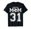 Number 31 Custom Proud Soccer Futbol T-Shirt - Trendy Graphic Men Women - T-Shirt, Sweatshirt, Hoodie