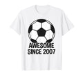 Awesome Since 2007 19Th Birthday 19 T-Shirt - Graphic Print for Adults - T-Shirt, Sweatshirt, Hoodie