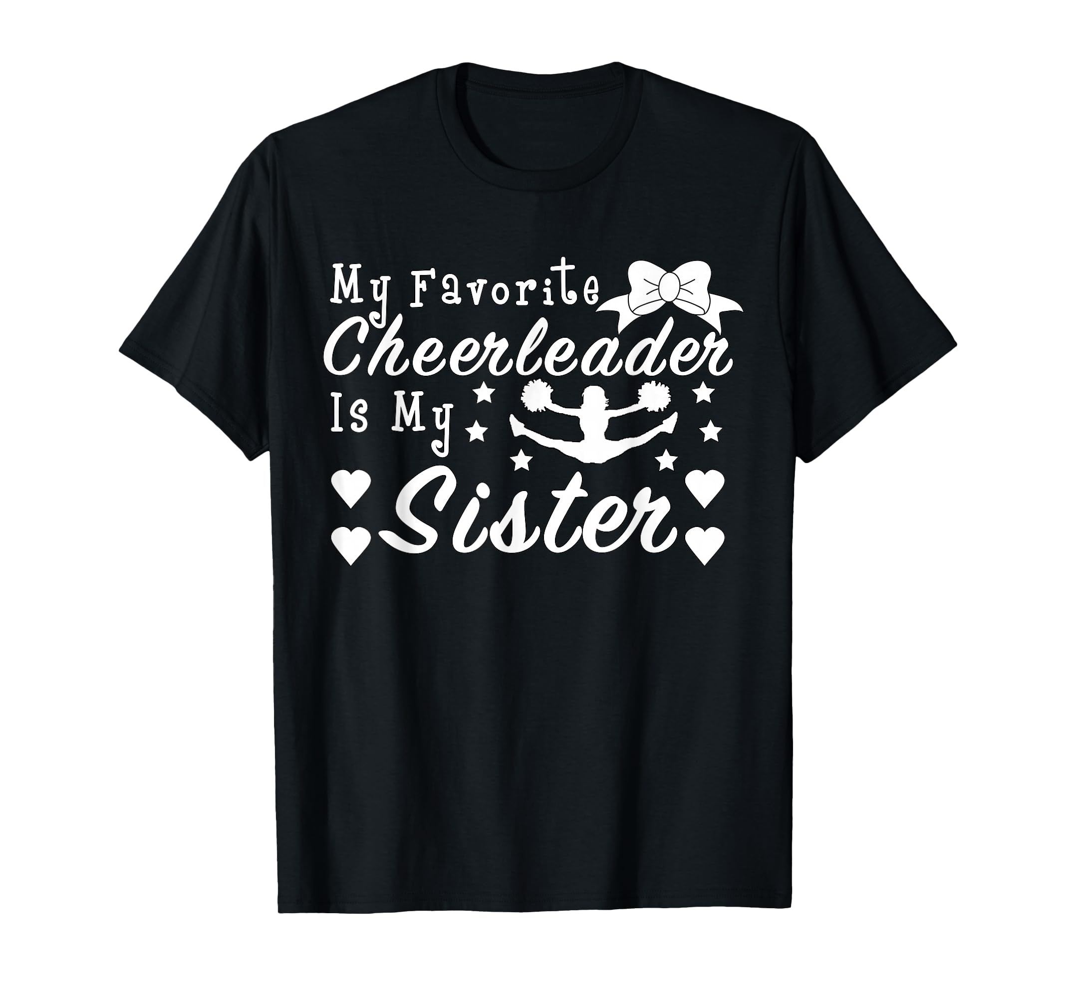 Cheerleading My Favorite Cheerleader T-Shirt - Unique Graphic for Adults - T-Shirt, Sweatshirt, Hoodie