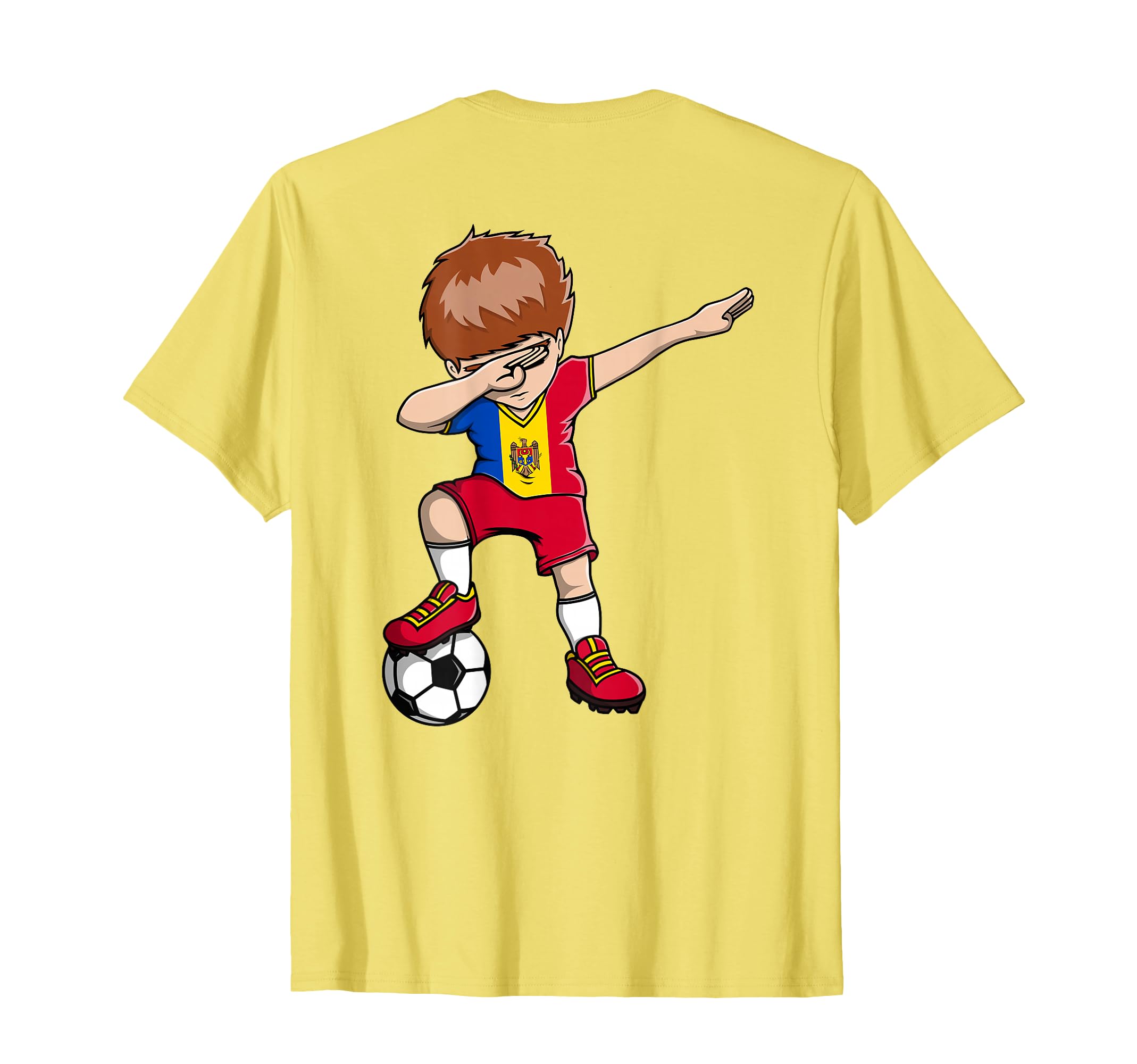 Dabbing Soccer Moldova Jersey T-Shirt - Aesthetic Graphic Men Women - T-Shirt, Sweatshirt, Hoodie